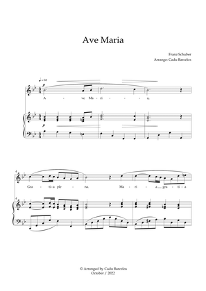 Book cover for Ave Maria - Schubert Bb Major