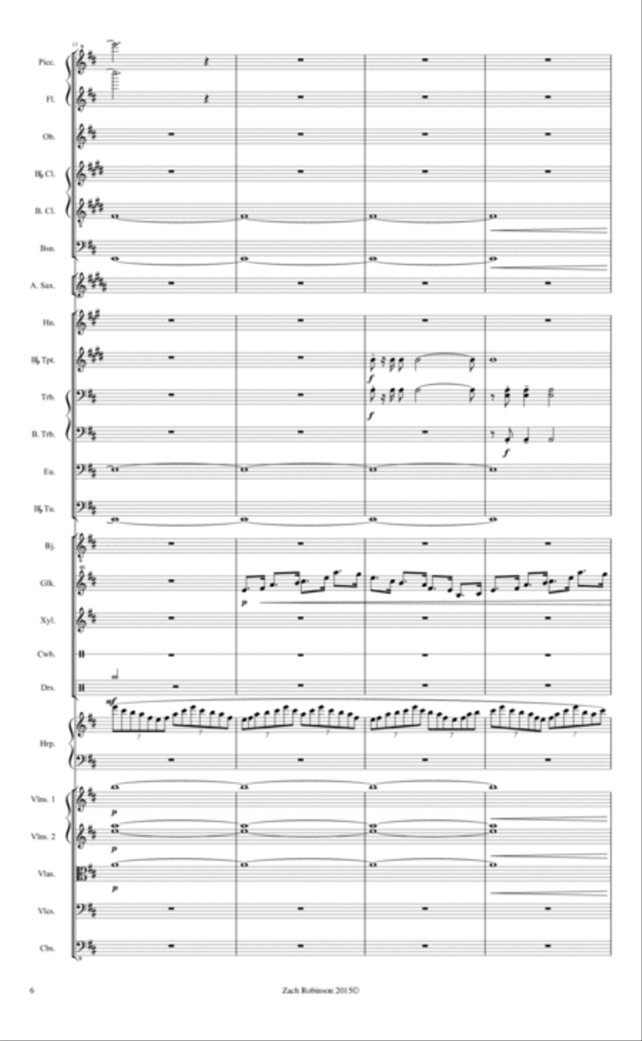 Jack-Rabbit Run Percussion Ensemble scores gallery preview page 6