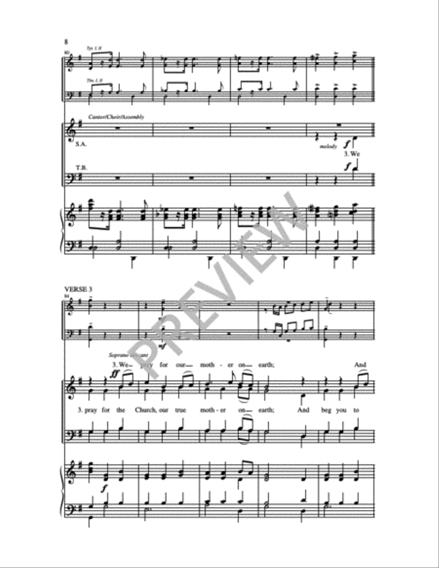 Immaculate Mary 4-Part scores gallery preview page 13
