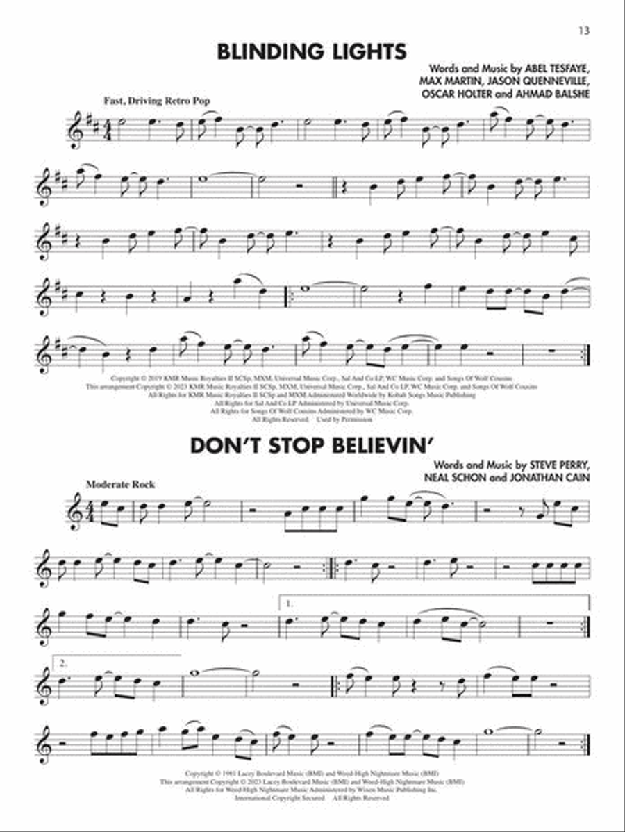 Essential Elements Pop Songs for Alto Saxophone Concert Band Methods scores gallery preview page 5