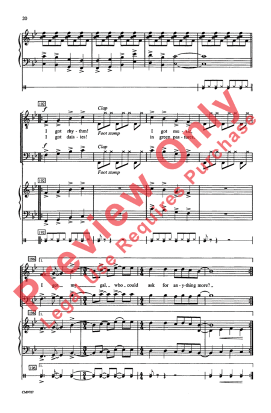 Gershwin Showcase Gershwin Showcase Men's Choir scores gallery preview page 20
