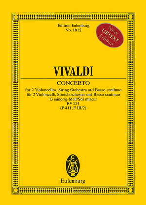 Book cover for Concerto in G minor RV 531 (P 411, F III/2)