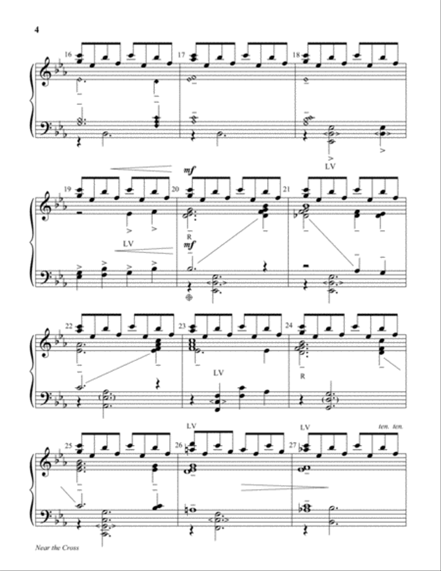 Near the Cross 5-Octaves scores gallery preview page 4