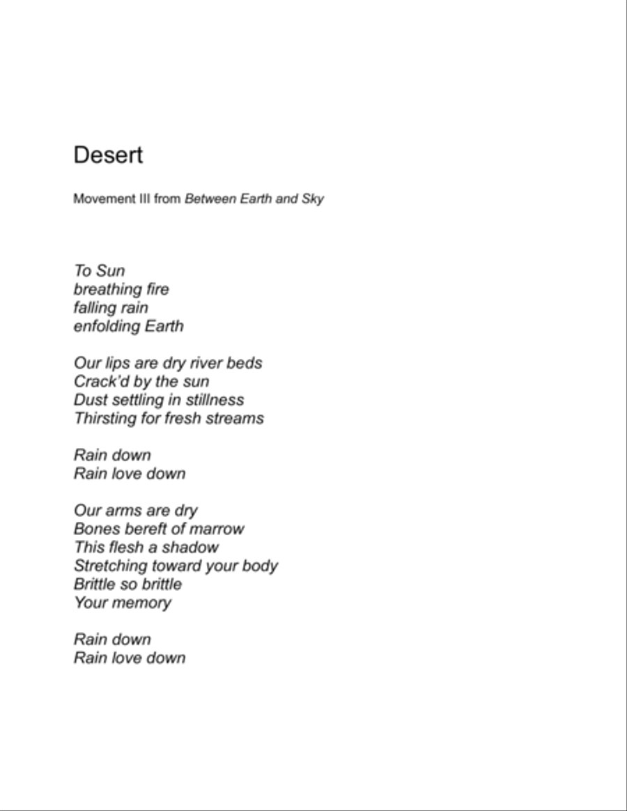 Desert Desert 4-Part scores gallery preview page 2