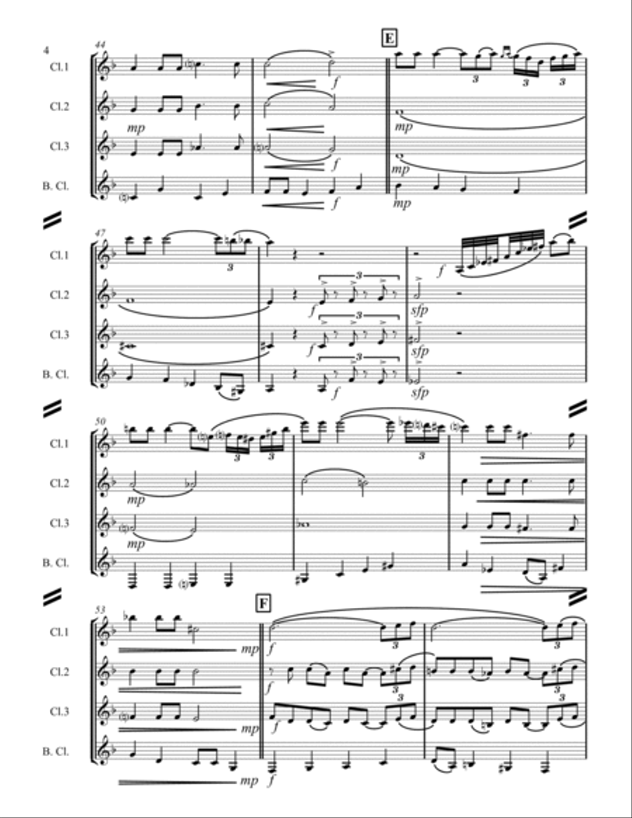 Moonlight Serenade Woodwind Ensemble scores gallery preview page 5