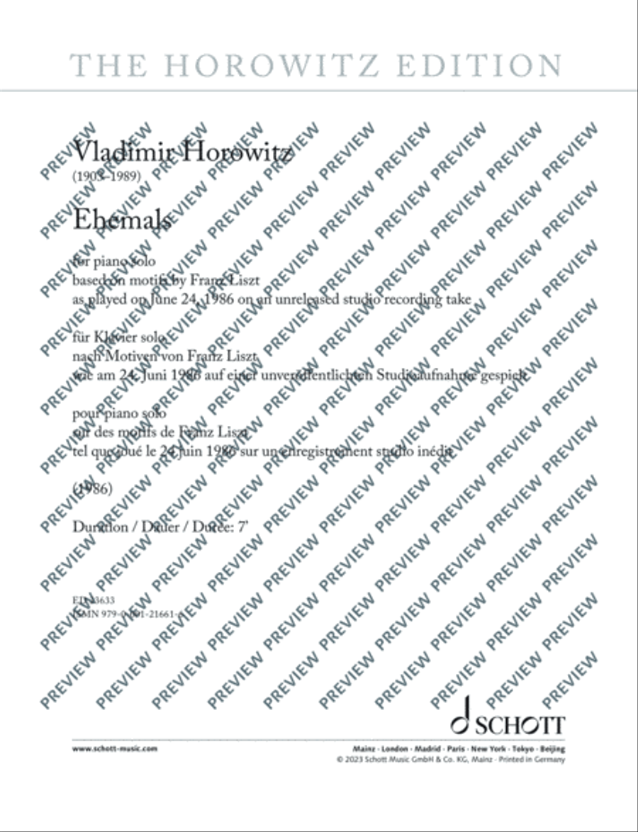 Ehemals Piano Solo scores gallery preview page 2