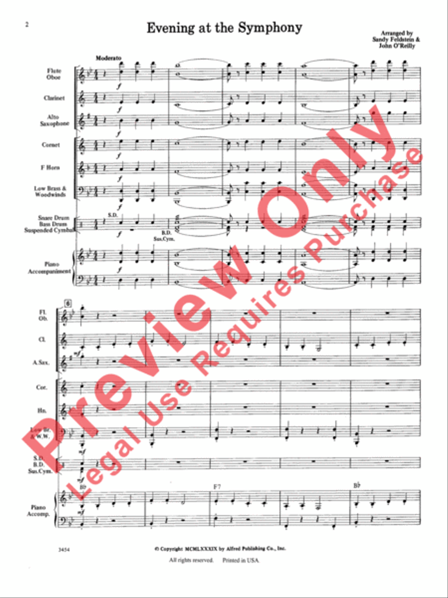 Evening at the Symphony Evening at the Symphony Concert Band scores gallery preview page 3