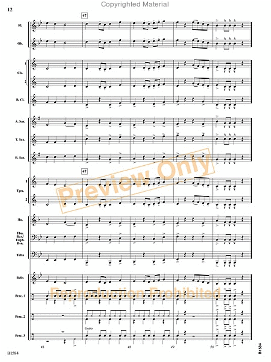 Cubano Bueno Cubano Bueno Concert Band scores gallery preview page 25
