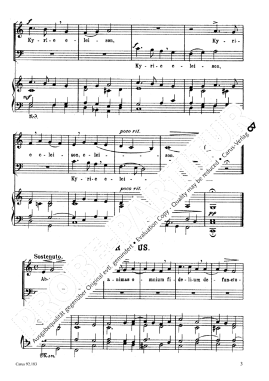 Missa pro defunctis 2-Part scores gallery preview page 4