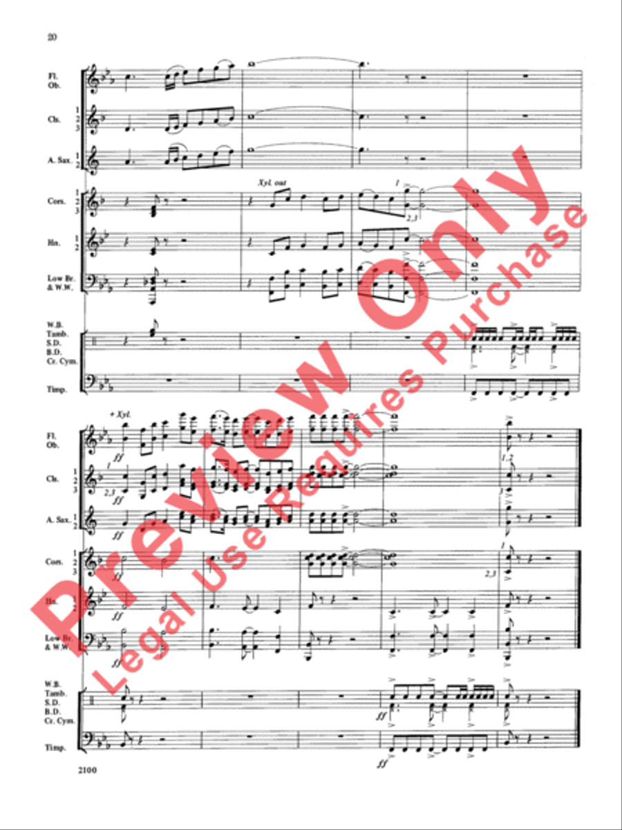 Northwest Suite Northwest Suite Concert Band scores gallery preview page 21