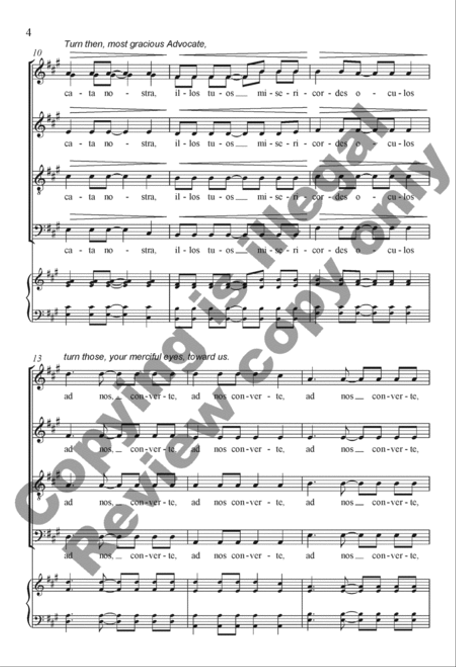 Ad te clamamus 4-Part scores gallery preview page 15