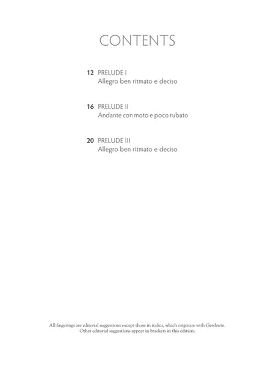 Three Preludes Piano Solo scores gallery preview page 3