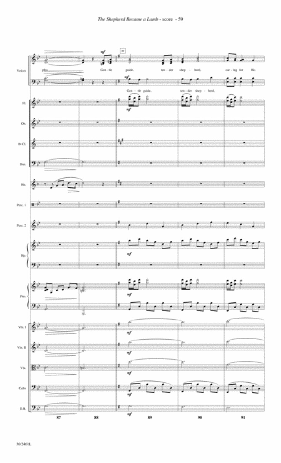 Journey to the Cross - Orchestral Score and Parts Choir scores gallery preview page 61
