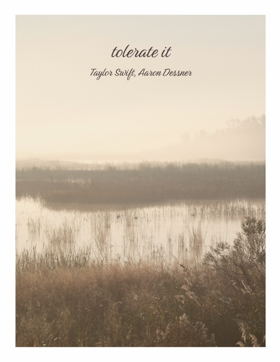 Tolerate It B-Flat Clarinet scores gallery preview page 1