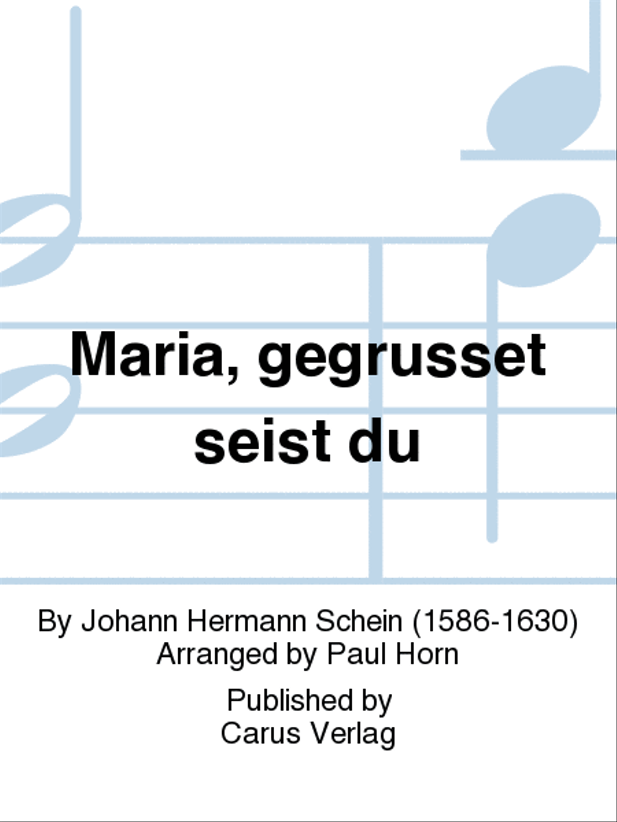 Maria, gegrusset seist du Choir scores gallery preview page 1