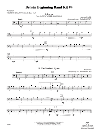 Belwin Beginning Band Kit #4: (wp) 1st B-flat Trombone B.C.