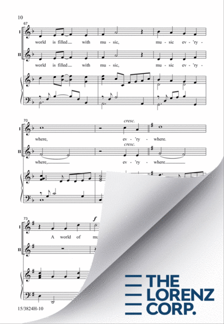 A World of Music 2-Part scores gallery preview page 11