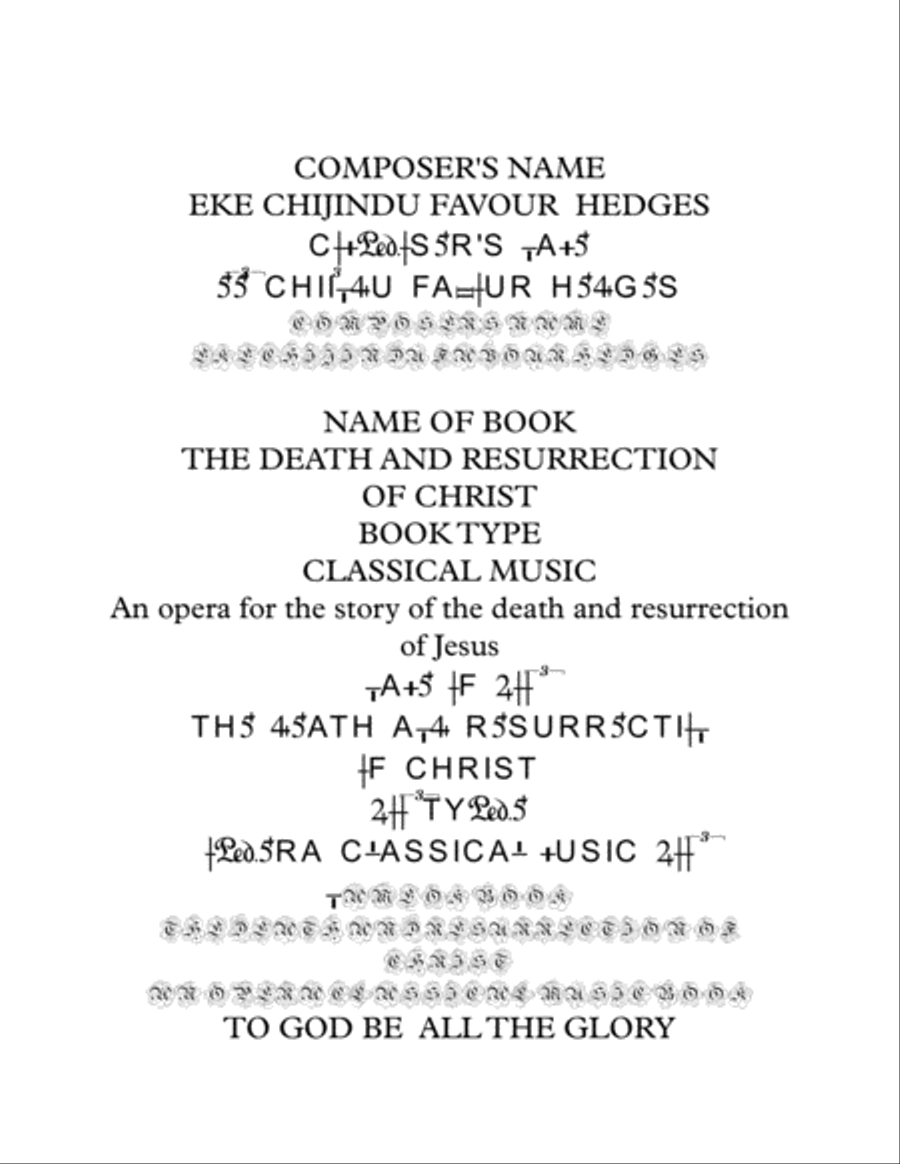 Opera for the DEATH AND RESSURATION OF CHRIST FULL MUSIC BOOK WITH ORCHESTRA Full Orchestra scores gallery preview page 2