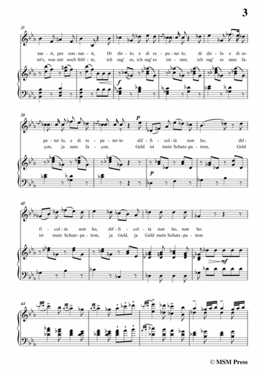 Schubert-Il modo di prender moglie,Op.83 No.3,in E flat Major,for Voice&Piano image number null