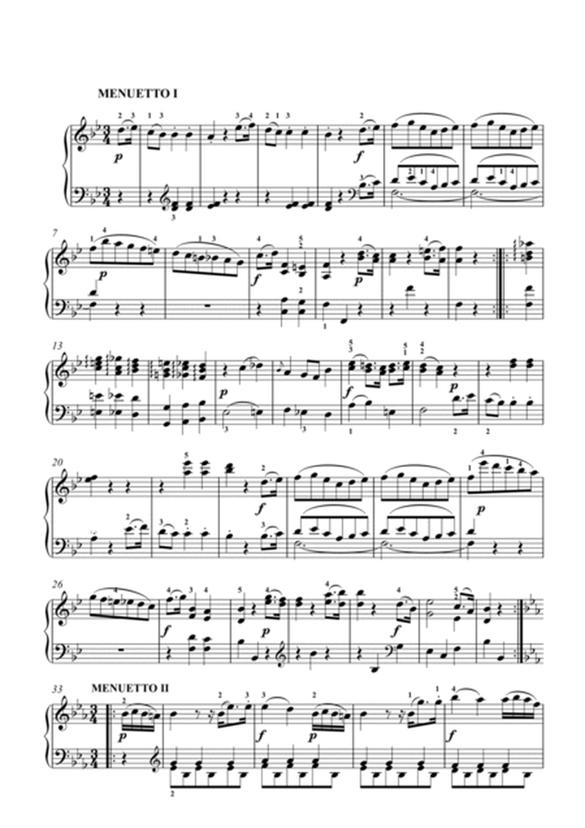Mozart-Piano Sonata No.4 in E-flat major, K.282 image number null