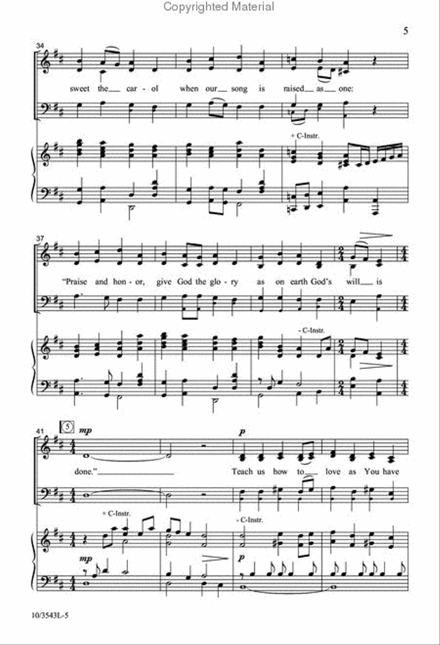 God Be Praised! 4-Part scores gallery preview page 5