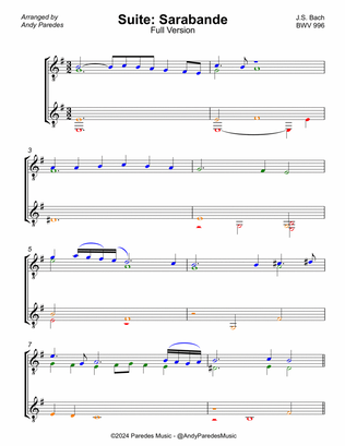 Sarabande in E Minor (BWV 996)