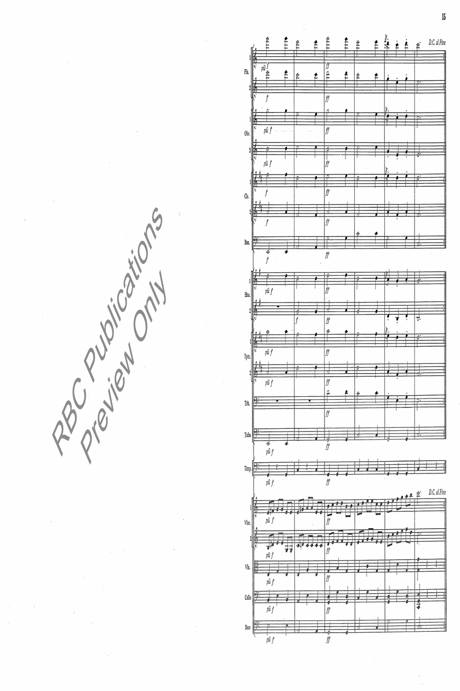 Scherzo From Serenade No. 1 Full Orchestra scores gallery preview page 3