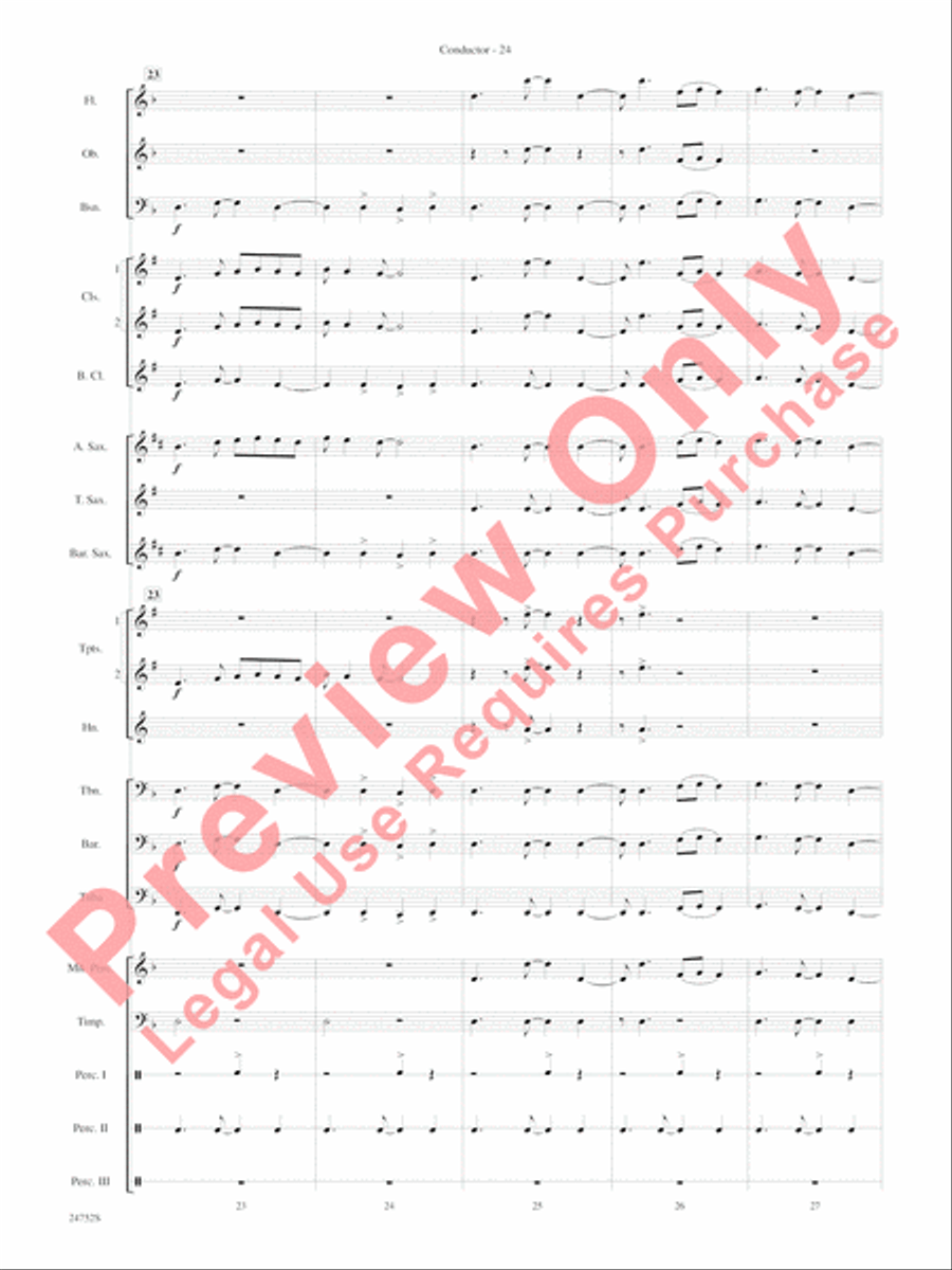 Charlie and the Chocolate Factory, Suite from Concert Band scores gallery preview page 27