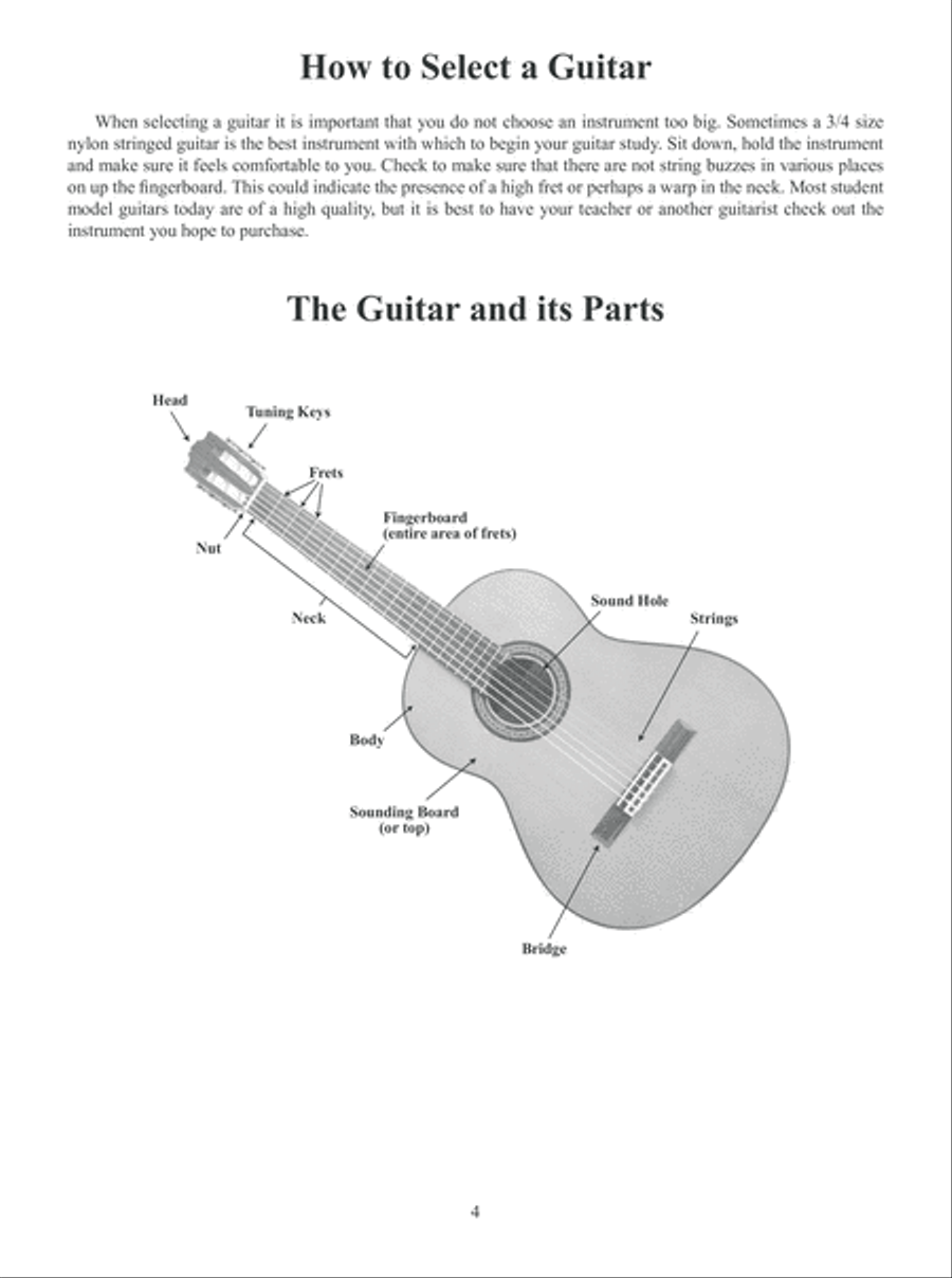 First Lessons Classical Guitar Acoustic Guitar scores gallery preview page 5