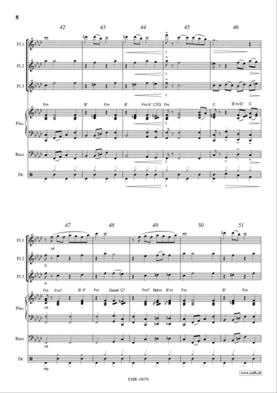 Swanee Swanee Flute scores gallery preview page 8