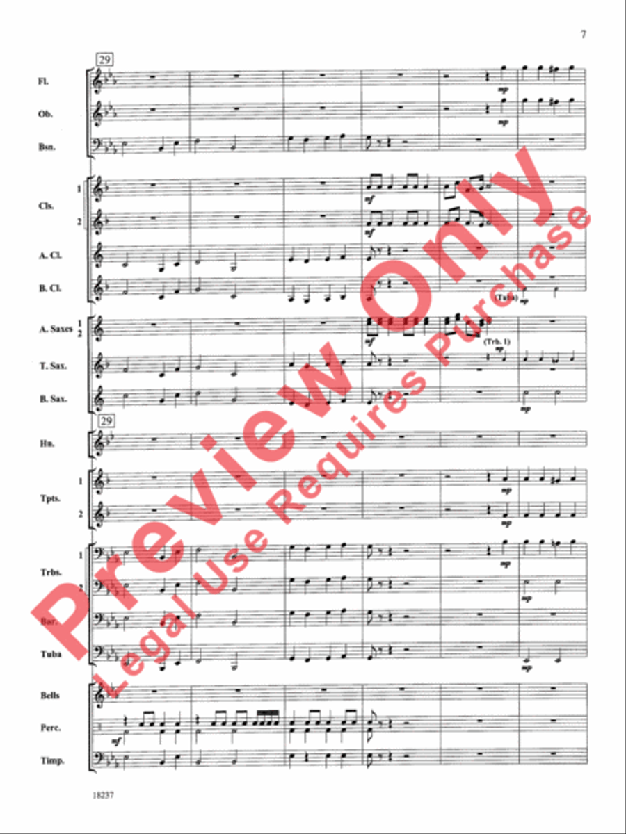 Twenty Carols in 2 Minutes Concert Band scores gallery preview page 8