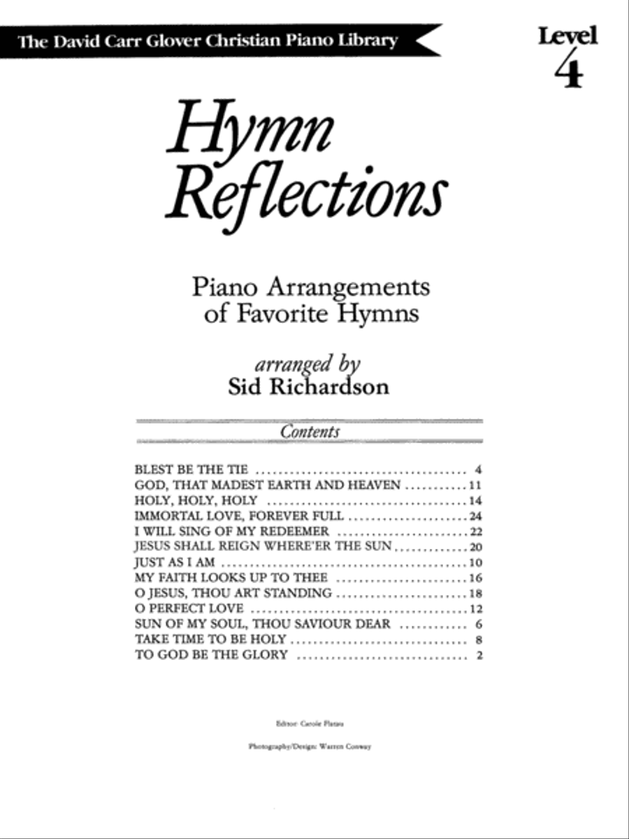 Hymn Reflections Piano Method scores gallery preview page 2