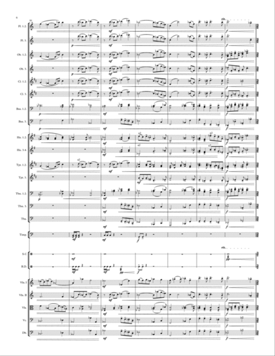 Peace and Hope (for large orchestra) Large Ensemble scores gallery preview page 6