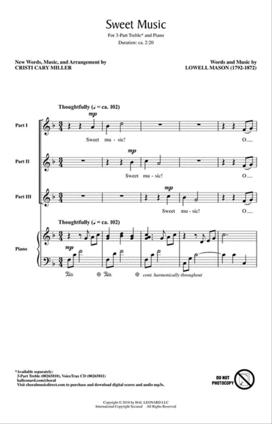 Sweet Music Choir scores gallery preview page 2