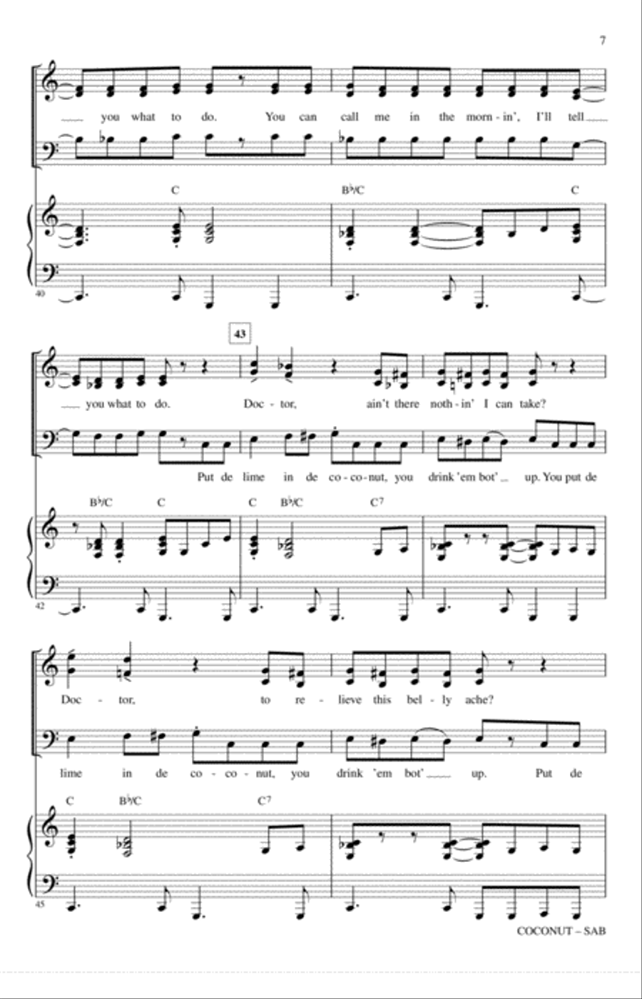 Coconut 3-Part scores gallery preview page 6