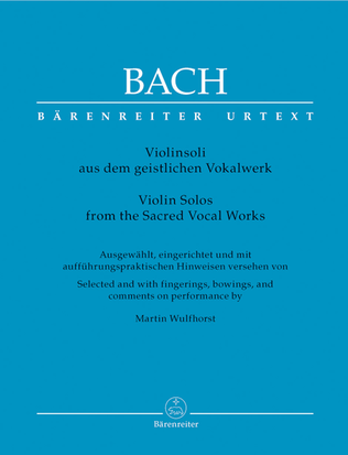 Book cover for Violin Solos from the Sacred Vocal Works