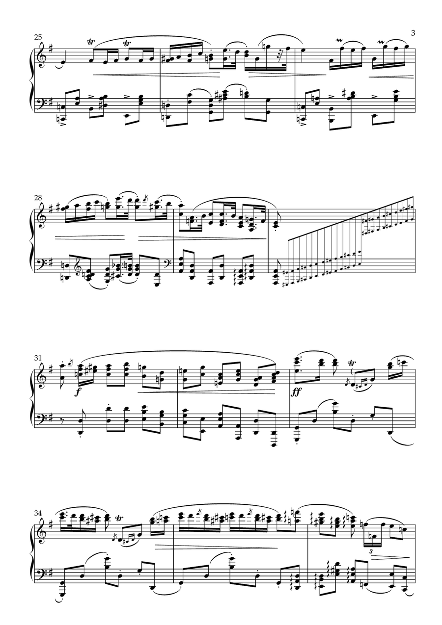 F Chopin's Famous Heroic Polonaise Op 53- Simplified Version- Solo Piano Piano Method scores gallery preview page 4