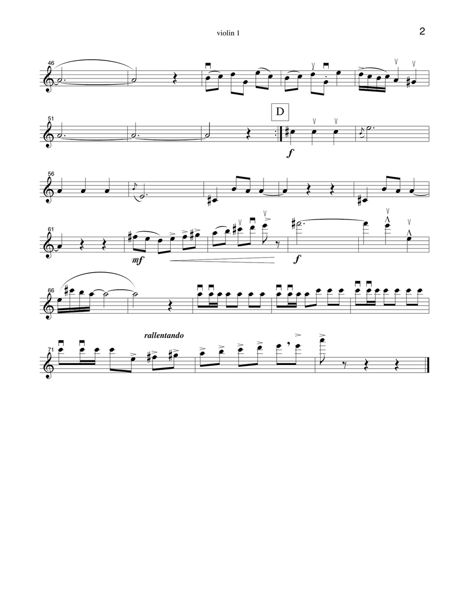 Open Your Heart (Ouvre Ton Coeur) by Bizet String Quartet scores gallery preview page 2