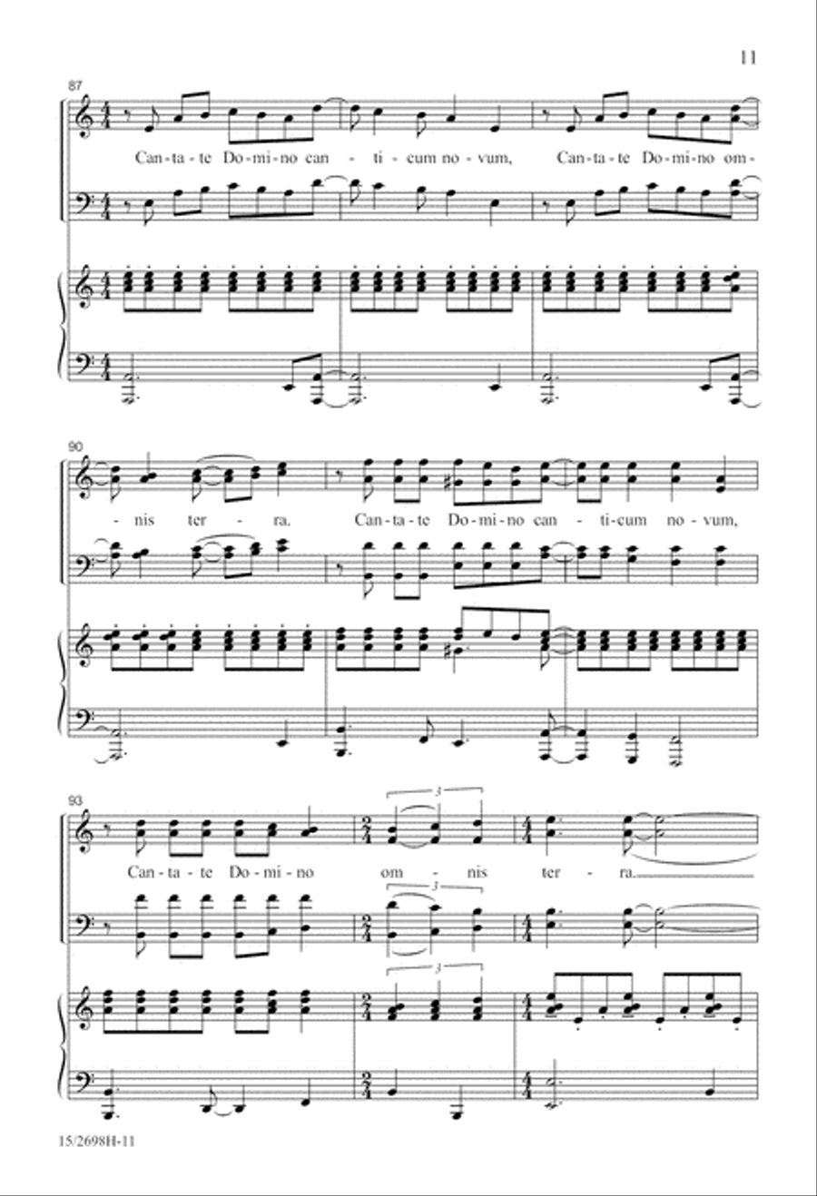 Cantate Domino 4-Part scores gallery preview page 11