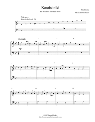Korobeiniki (Korobushka) - for 3-octave handbell choir