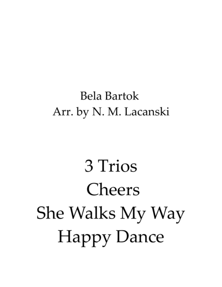 3 Trios Cheers She Walks My Way Happy Dance image number null