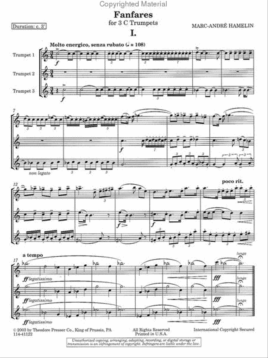 Fanfares Chamber Music scores gallery preview page 2