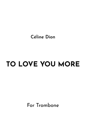 Book cover for To Love You More