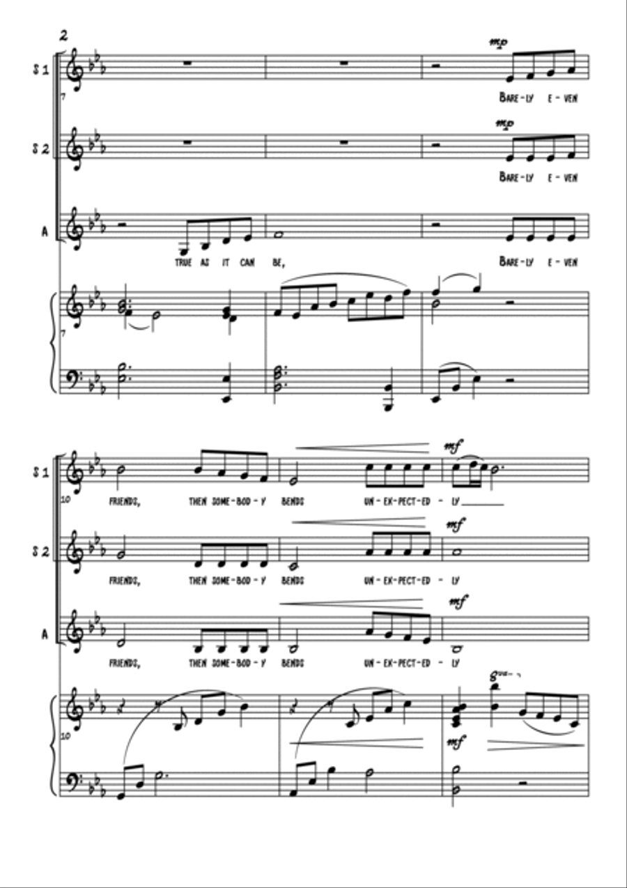 Beauty And The Beast SSA scores gallery preview page 2