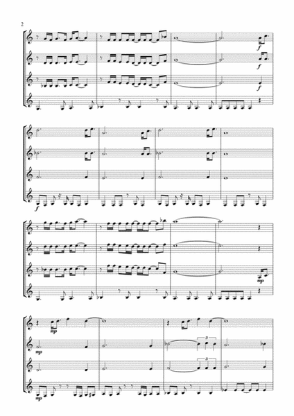 Gonna Fly Now by Carol Connors Woodwind Quartet - Digital Sheet Music