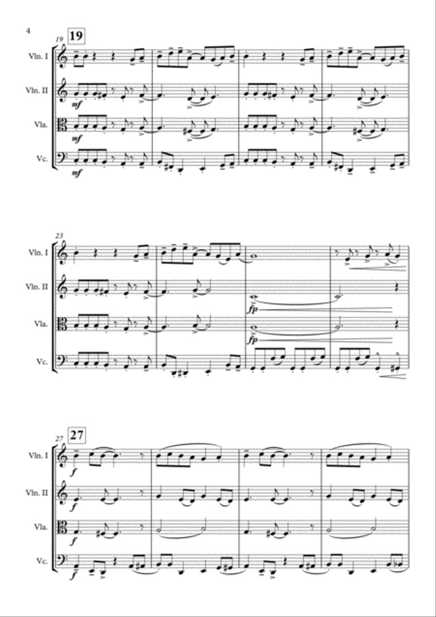 September String Quartet scores gallery preview page 5