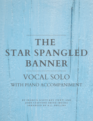 Book cover for The Star Spangled Banner - Vocal Solo with Piano Accompaniment