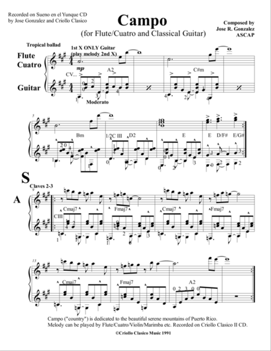 Campo Campo Small Ensemble scores gallery preview page 1
