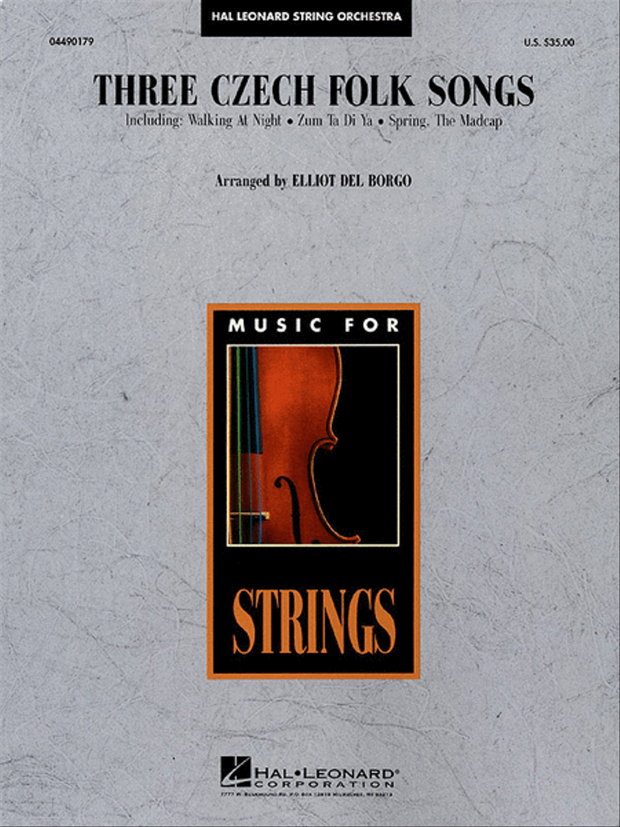 Three Czech Folk Songs by Elliot Del Borgo String Orchestra - Sheet Music