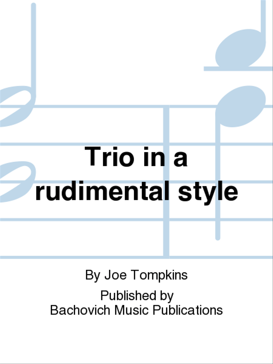 Trio in a rudimental style Percussion scores gallery preview page 1